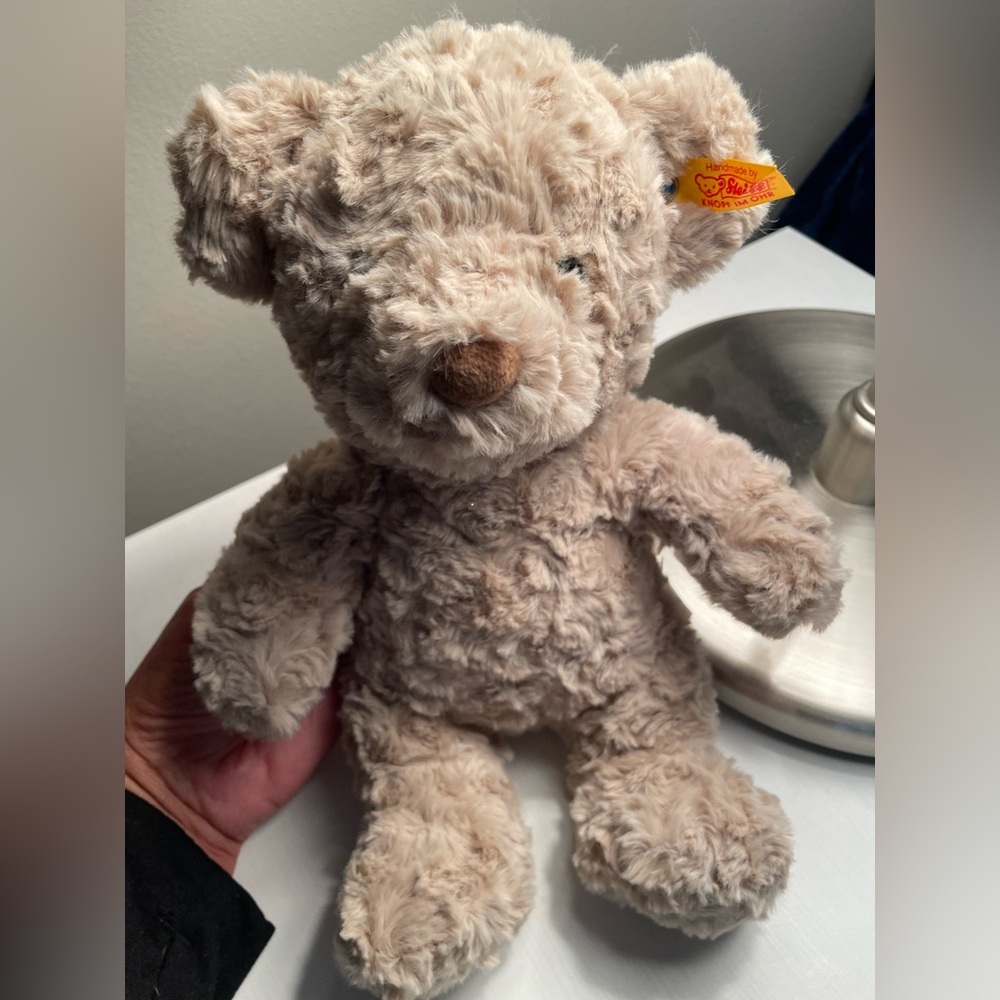 Fluffy Beige Steiff Teddy Bear New with Tags